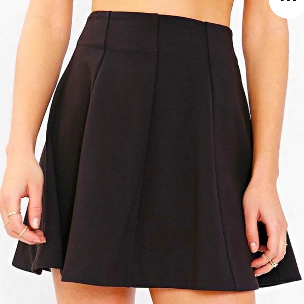 Urban Outfitters Kimchi Blue Black A-Line Scater Skirt Size XS